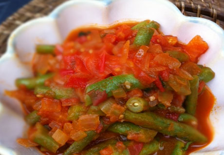 Green Beans in Tomato Sauce - Mysomalifood